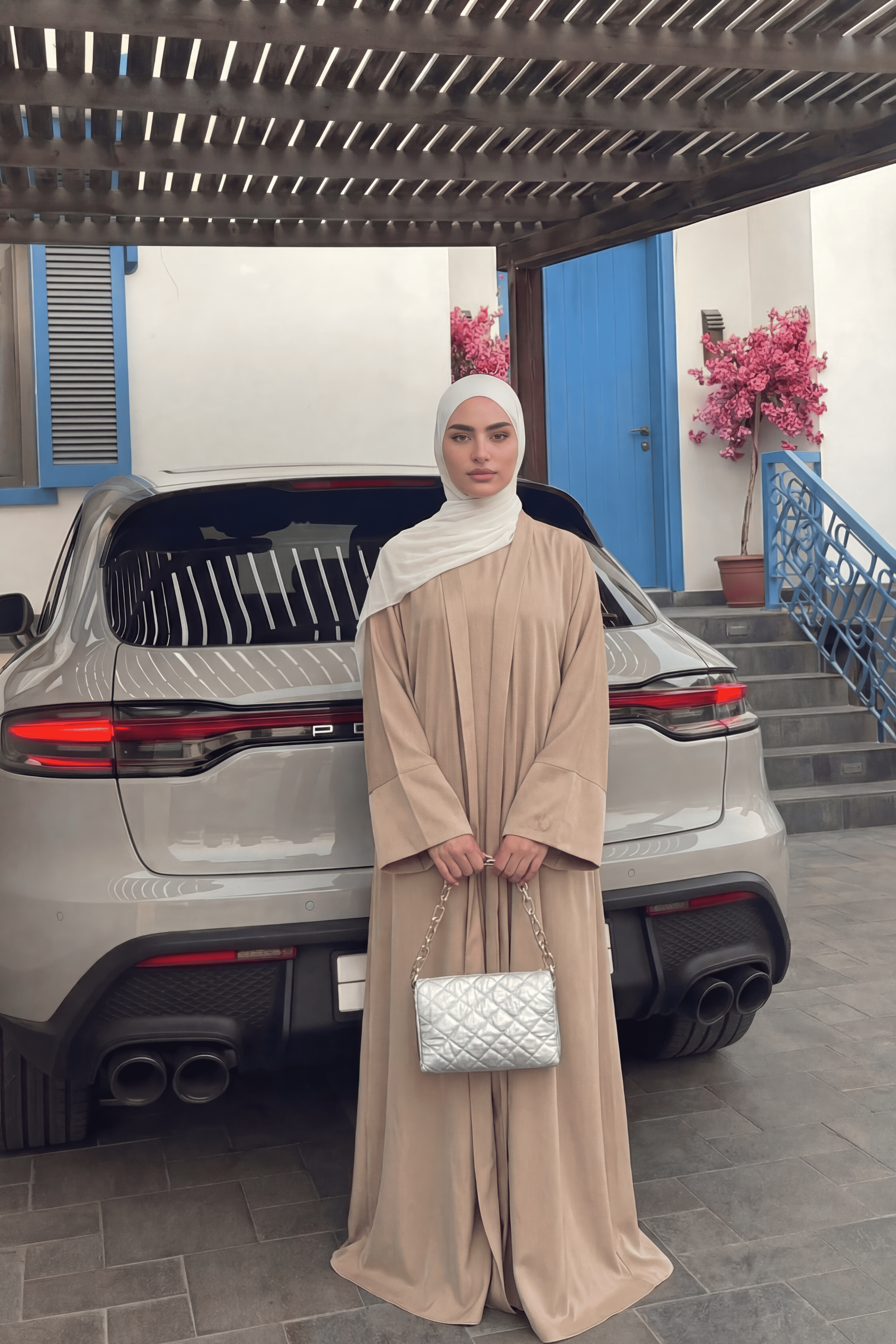 LONG KIMONO BEIGE 2 PIEZAS