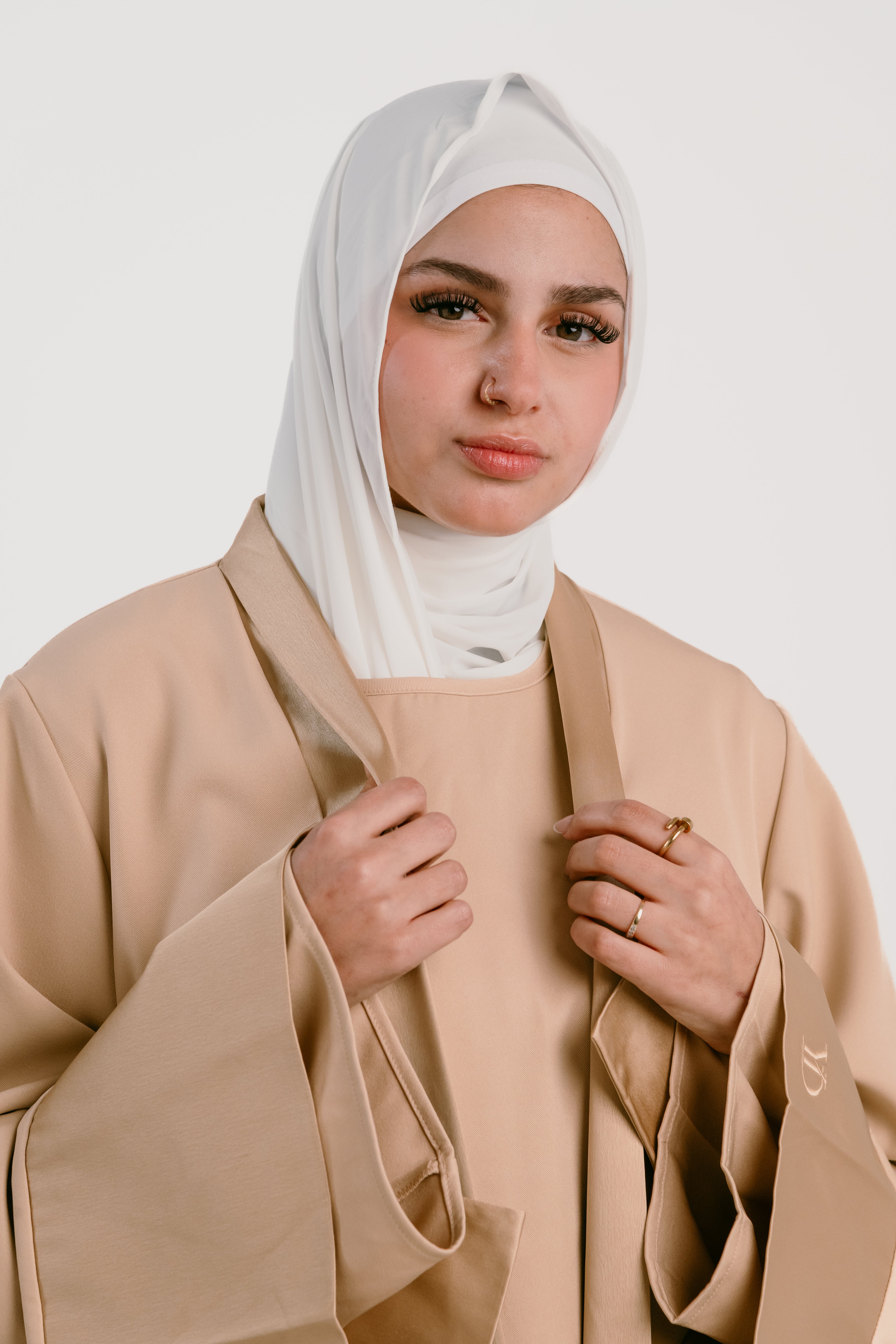 SHORT KIMONO BEIGE 3 PIEZAS