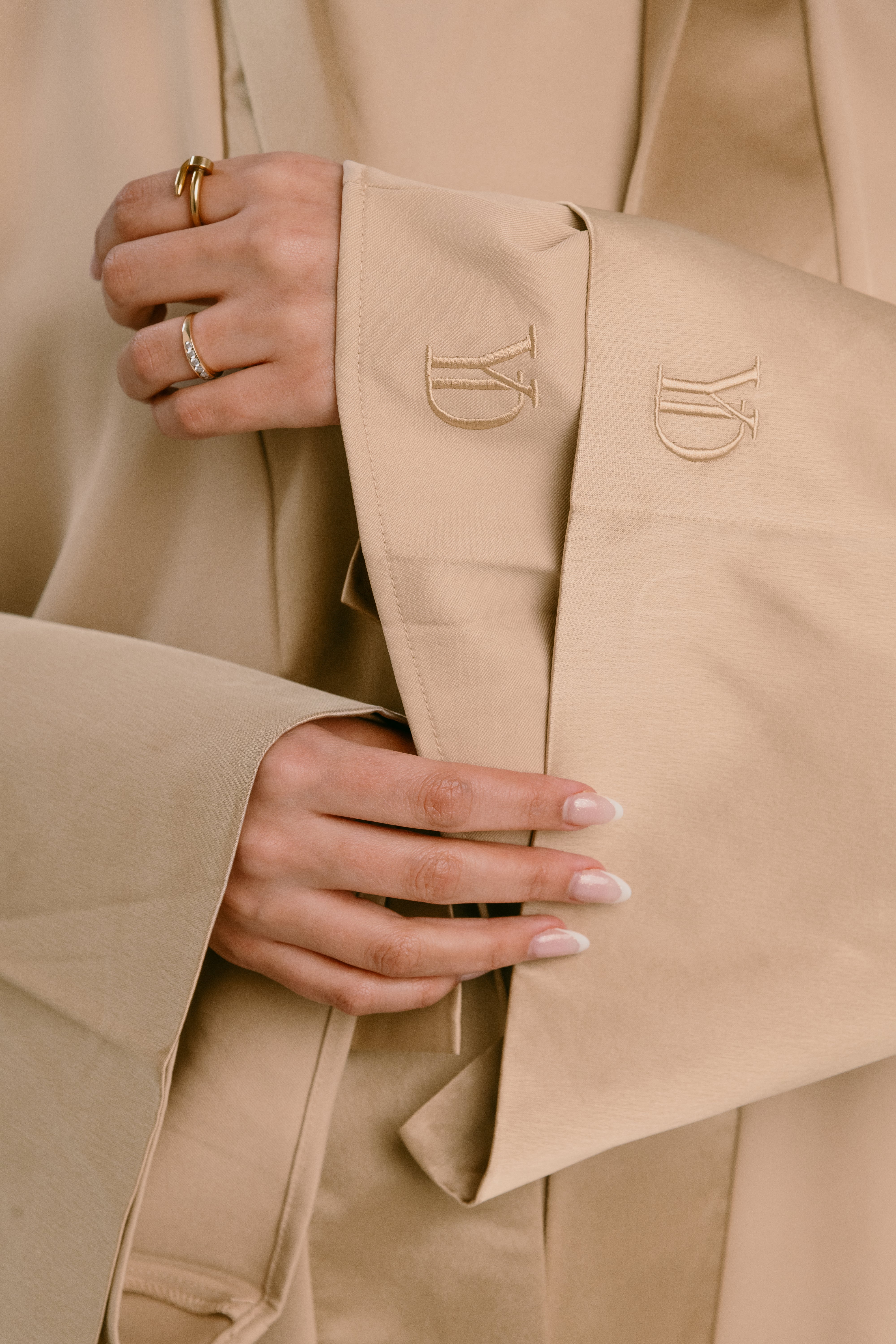 SHORT KIMONO BEIGE 3 PIEZAS