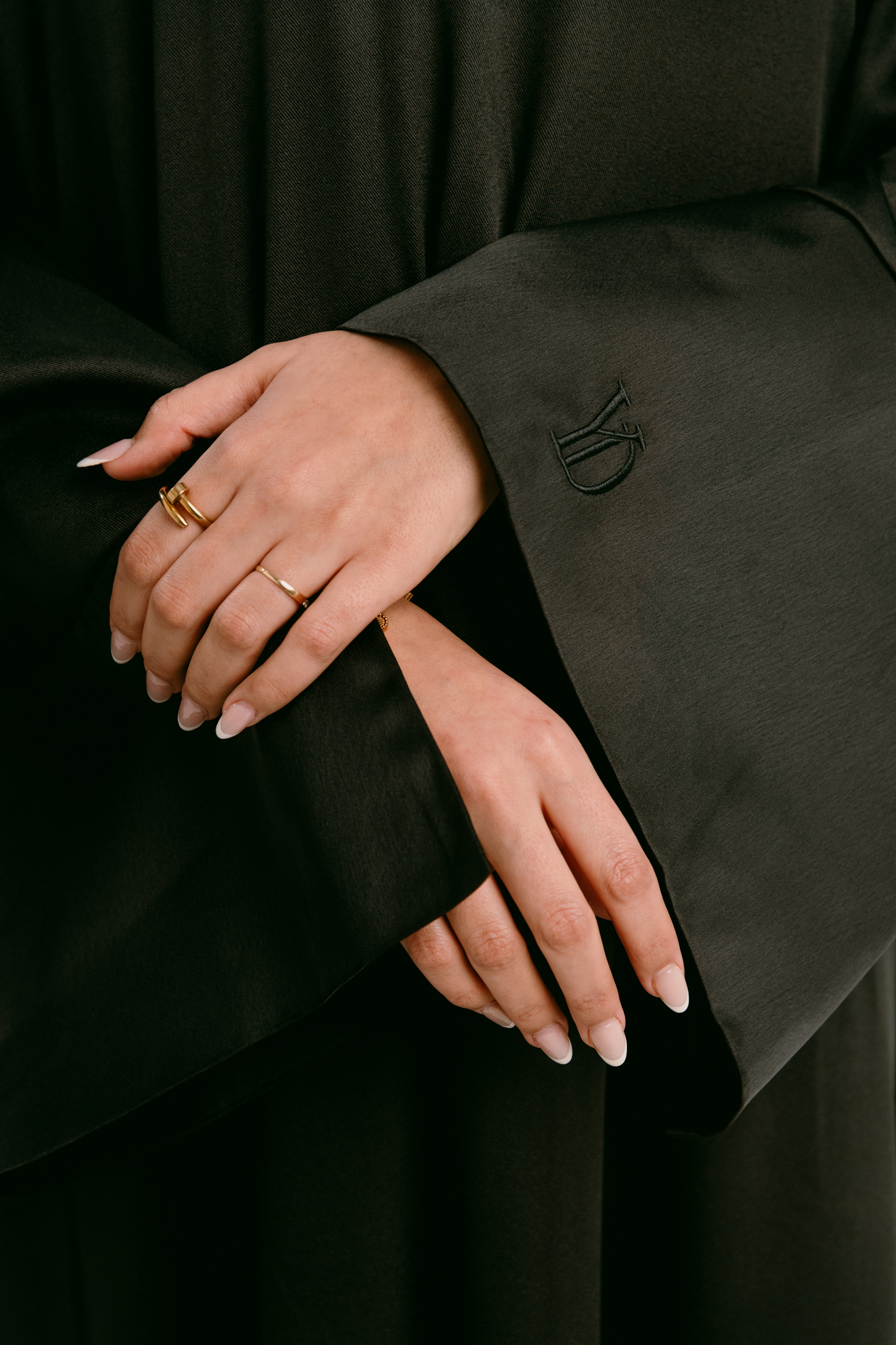 LONG KIMONO BLACK 2 PIEZAS