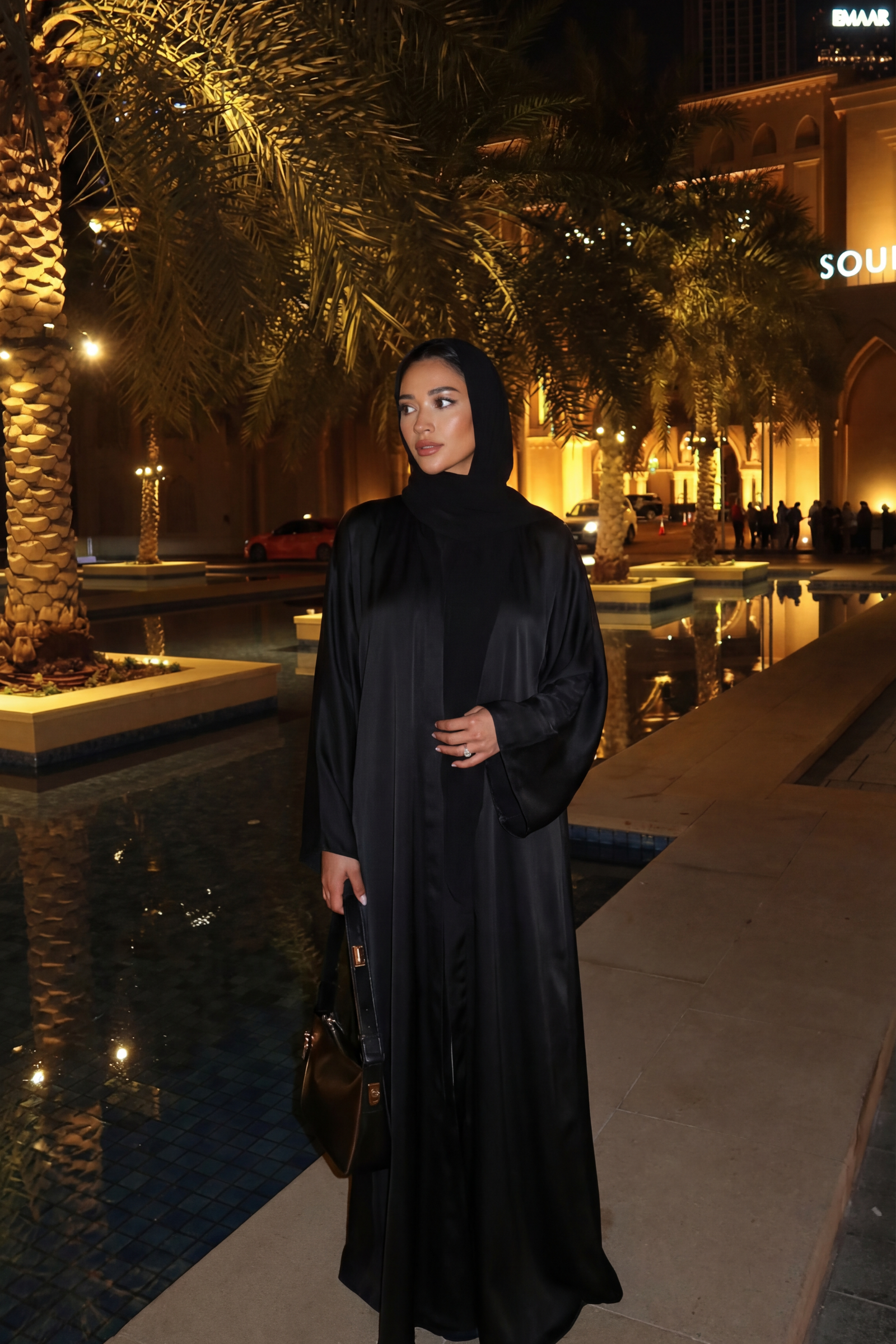 LONG KIMONO BLACK 2 PIEZAS